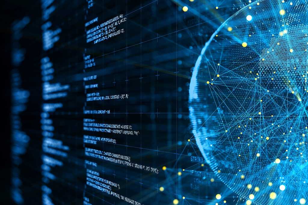 abstract digital network mapping